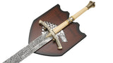 Game Of Thrones - Ned Stark Ice (White Handle) Fantasy Sword - Tophatter Daily Deals