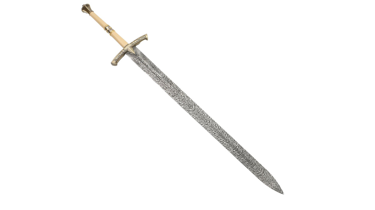 Game Of Thrones - Ned Stark Ice (White Handle) Fantasy Sword - Tophatter Daily Deals