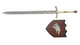 Game Of Thrones - Ned Stark Ice (White Handle) Fantasy Sword - Tophatter Daily Deals