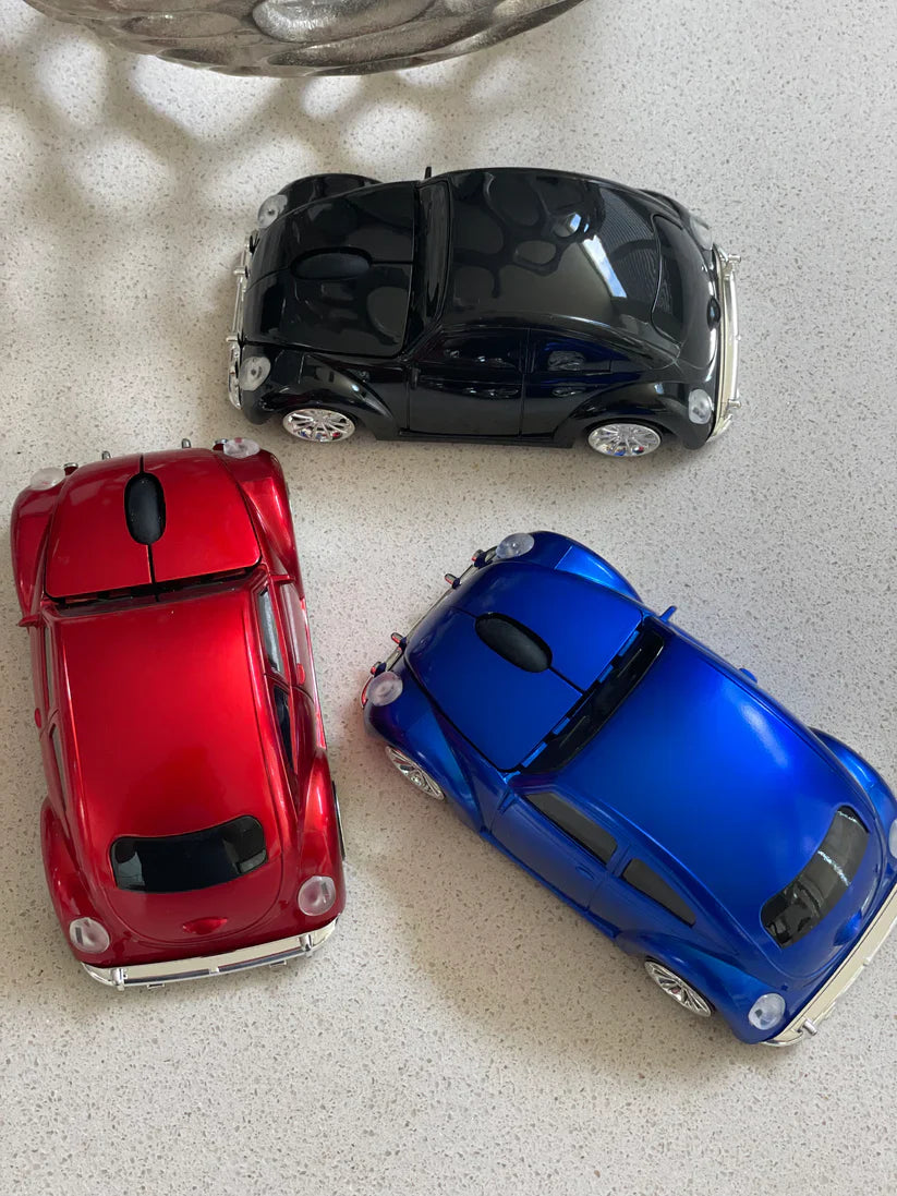 VINTAGE VW BEETLE WIRELESS MOUSE RED - Tophatter Daily Deals