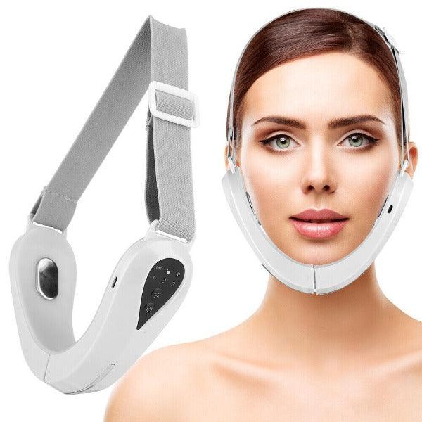 Double Chin Massager - Electric V-Face Shaping Massage Face Lifting Slim Double Chin Removal Machine White Health & Beauty - Tophatter Daily Deals