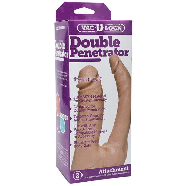 Vac U Lock Double Penetrator Natural Dildo Attachment > Dildos > Double Dildos - Tophatter Daily Deals