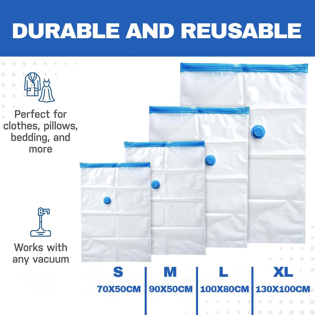 Space Saver Bags UK - Strong Vacuum Storage Space Savings Bag New Vacum Bag Extra-Large(130cmX100cm) 10 PCS Apparel & Accessories - Tophatter Daily Deals
