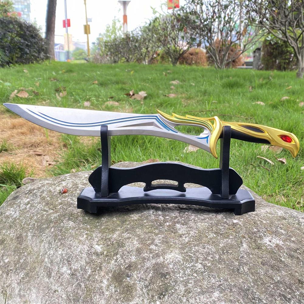 Metal Life Size Sovereign Knife Blunt Replica Elf King Sword For Collection Sovereign Knife & Stand - Tophatter Daily Deals