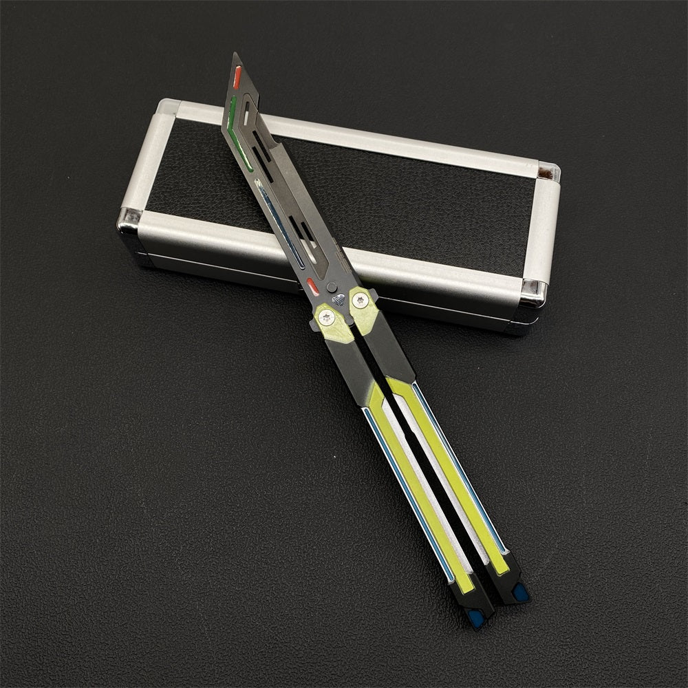 High-End RGX Balisong Trainer RGX Knife 2.0 CNC Aluminum Alloy Version - Tophatter Daily Deals