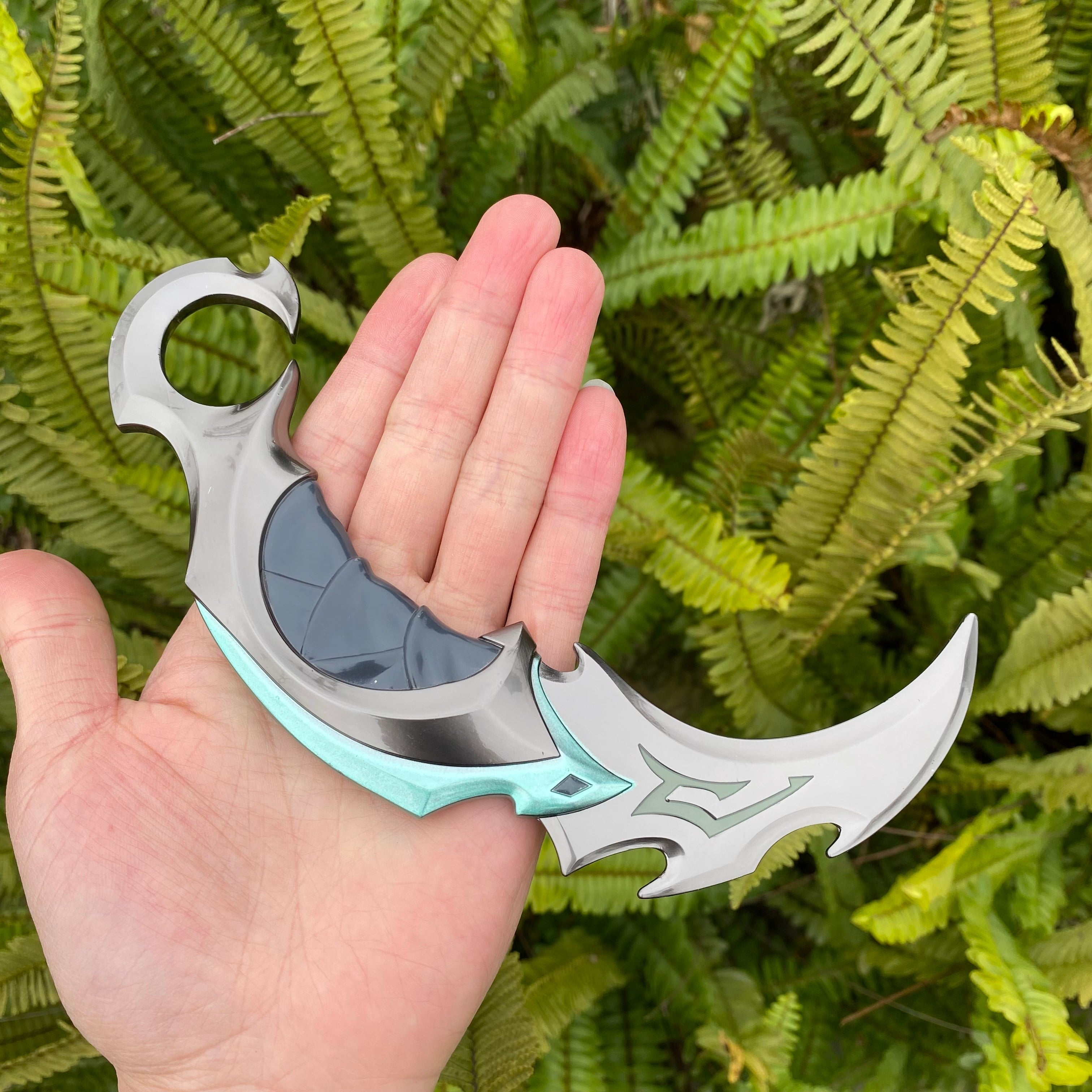 Reaver Karambit Metal Blunt Blade Trainer Cosplay Prop Game Replica Green Only - Tophatter Daily Deals