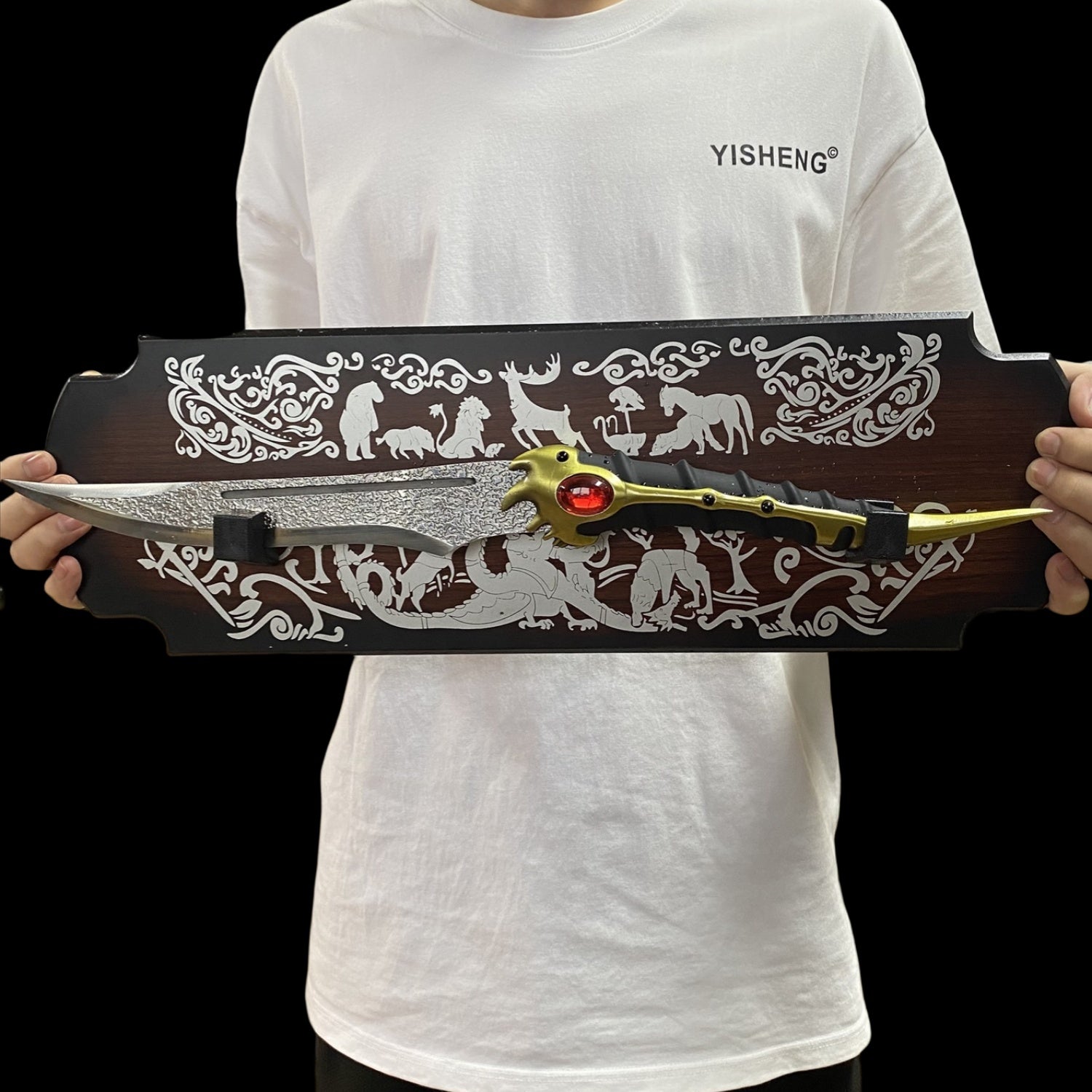 Arya Stark Catspaw Dagger 1:1 Replica With Display Plate Dagger & Plate - Tophatter Daily Deals