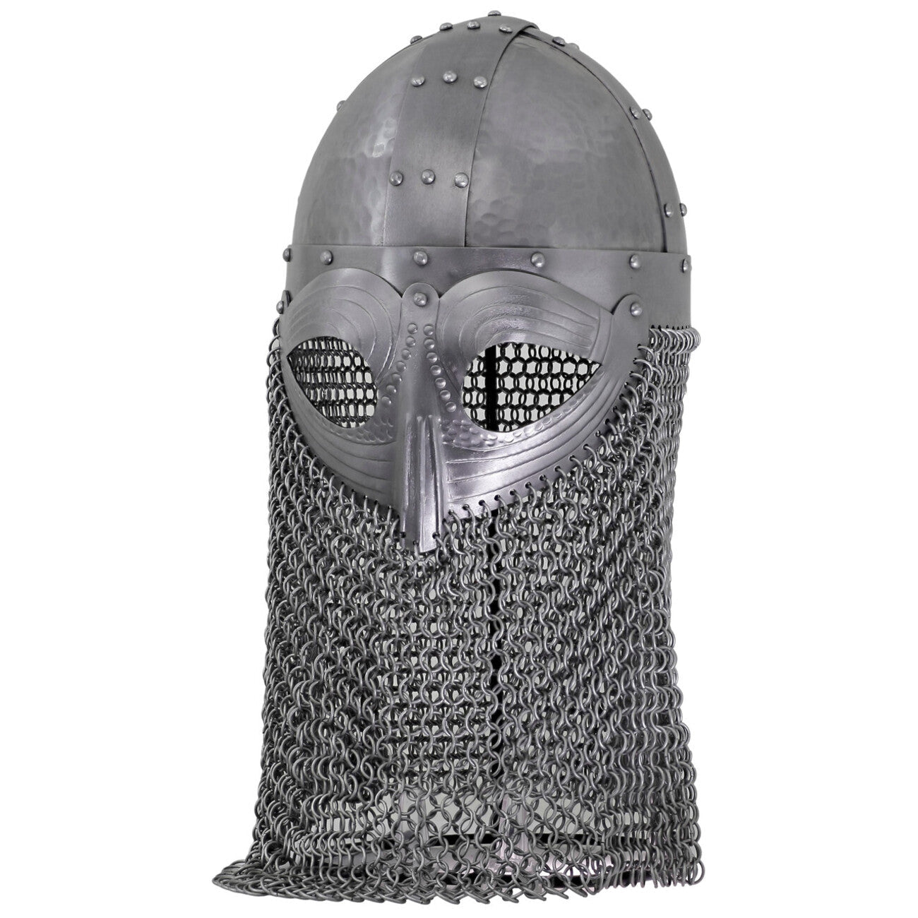Vandals Wrath Forged Steel Gothic Helmet with Chainmail Defense historical period - Tophatter Daily Deals