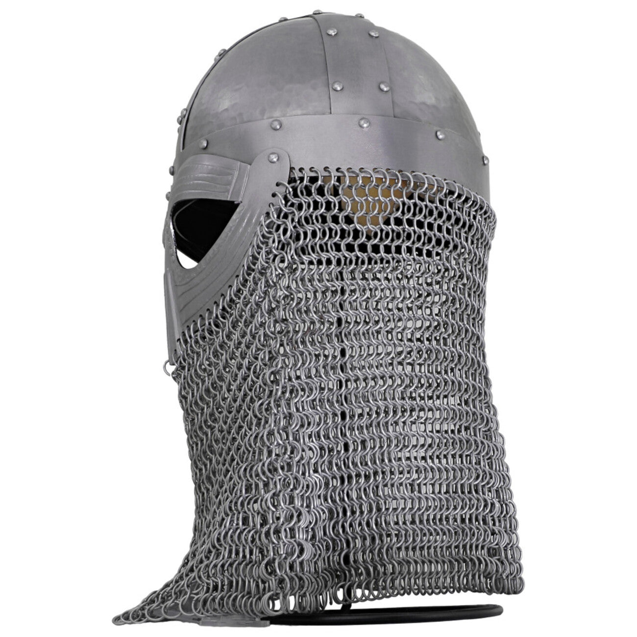 Vandals Wrath Forged Steel Gothic Helmet with Chainmail Defense historical period - Tophatter Daily Deals