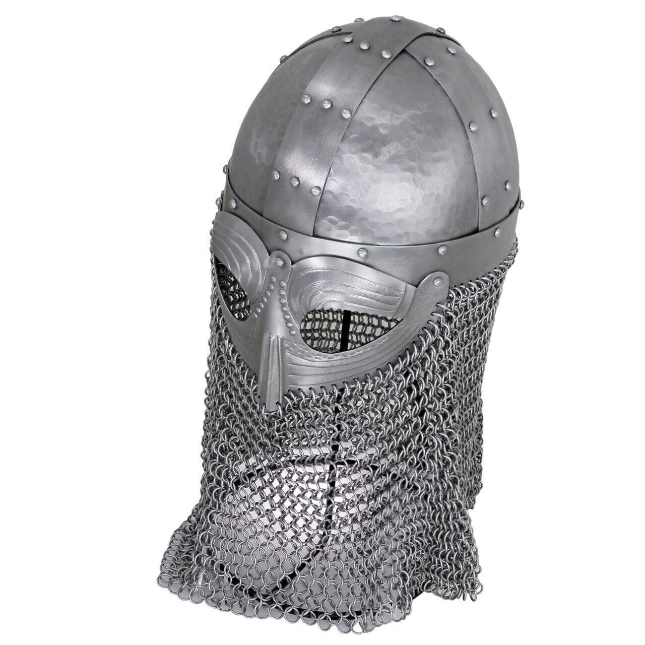 Vandals Wrath Forged Steel Gothic Helmet with Chainmail Defense historical period - Tophatter Daily Deals