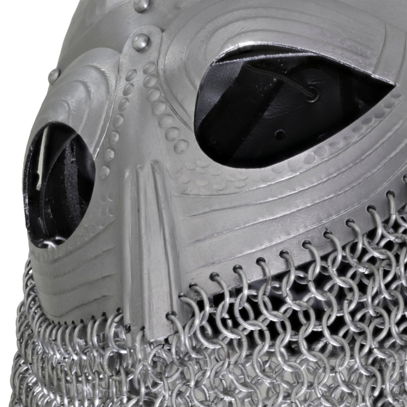 Vandals Wrath Forged Steel Gothic Helmet with Chainmail Defense historical period - Tophatter Daily Deals