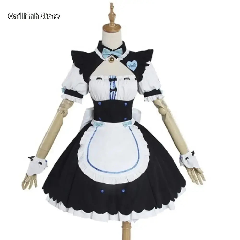 Vanilla Cosplay Costume In Stock Maid Dress Maid Outfit NEKOPARA Chocola Vanilla OVA Maid Game Uniform Cat Neko Girl Women - Tophatter Daily Deals