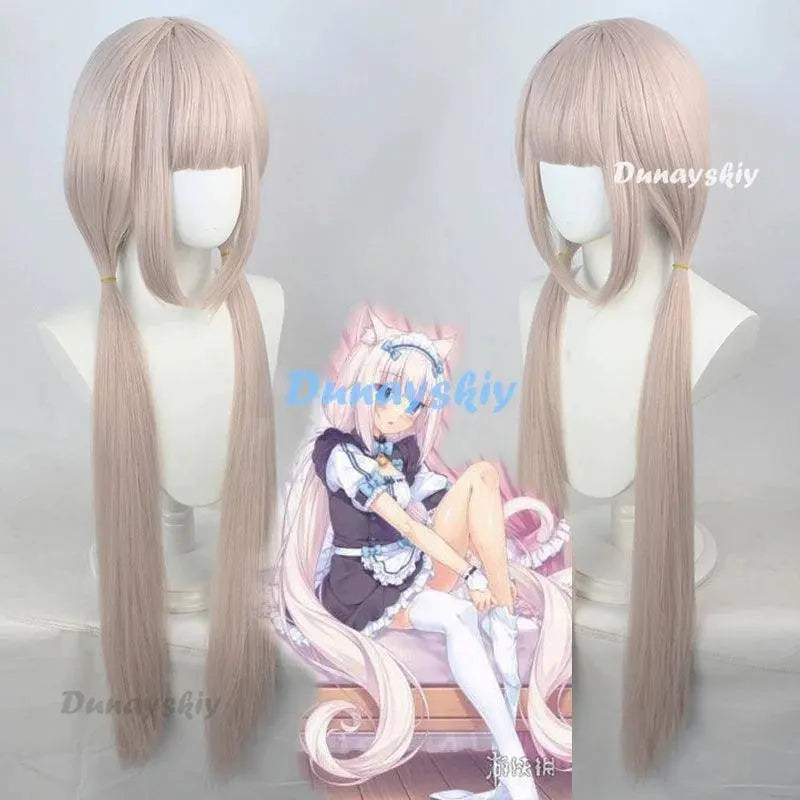 Vanilla Cosplay Costume In Stock Maid Dress Maid Outfit NEKOPARA Chocola Vanilla OVA Maid Game Uniform Cat Neko Girl Women Vanilla wig Nekopara - Tophatter Daily Deals
