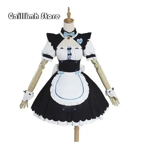 Vanilla Cosplay Costume In Stock Maid Dress Maid Outfit NEKOPARA Chocola Vanilla OVA Maid Game Uniform Cat Neko Girl Women - Tophatter Daily Deals