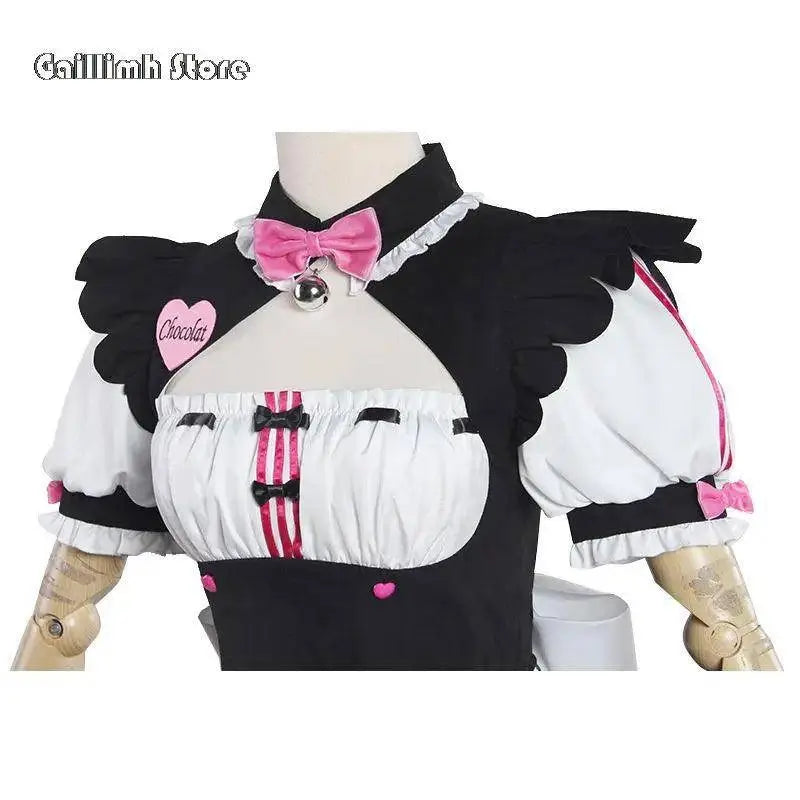 Vanilla Cosplay Costume In Stock Maid Dress Maid Outfit NEKOPARA Chocola Vanilla OVA Maid Game Uniform Cat Neko Girl Women - Tophatter Daily Deals