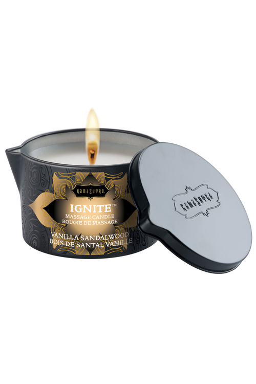 Kama Sutra Ignite Massage Candle Vanilla Sandalwood Massage Candles - Tophatter Daily Deals