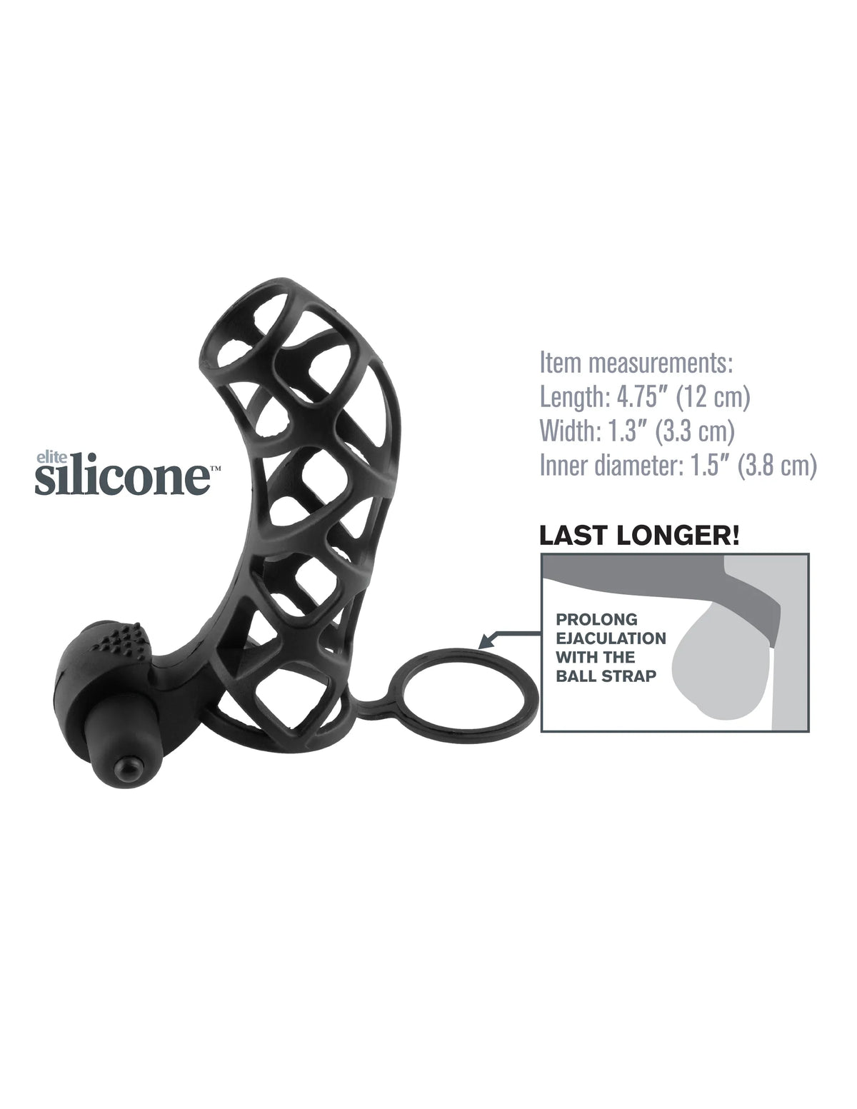 Fantasy X-Tensions Extreme Silicone Power Cage – Silicone Cock Cage > Sex Toys For Men > Penis Sleeves - Tophatter Daily Deals