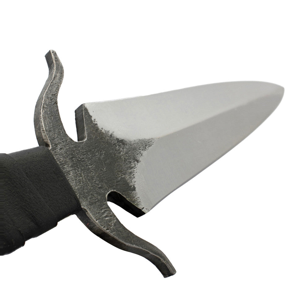 Veil of Shadows Full Tang Dual Tone Dagger with Black Leather Wrapped Handle Dagger - Tophatter Daily Deals