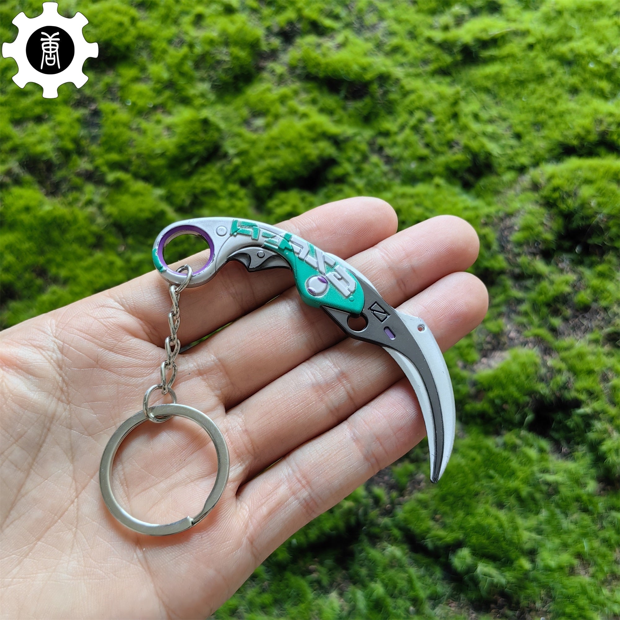 Metal Velocity Karambit Tiny Keychain Pendant Green - Tophatter Daily Deals