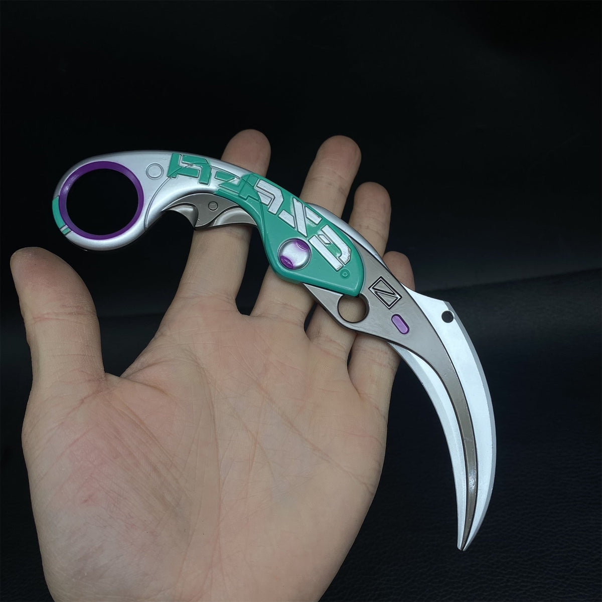 Metal Velocity Karambit Replica Blunt Blade Blue - Tophatter Daily Deals