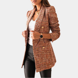 Versatile women’s blazer – chic tailored design, durable fabric, for work or casual outings Brown Women's Blazers - Tophatter Daily Deals