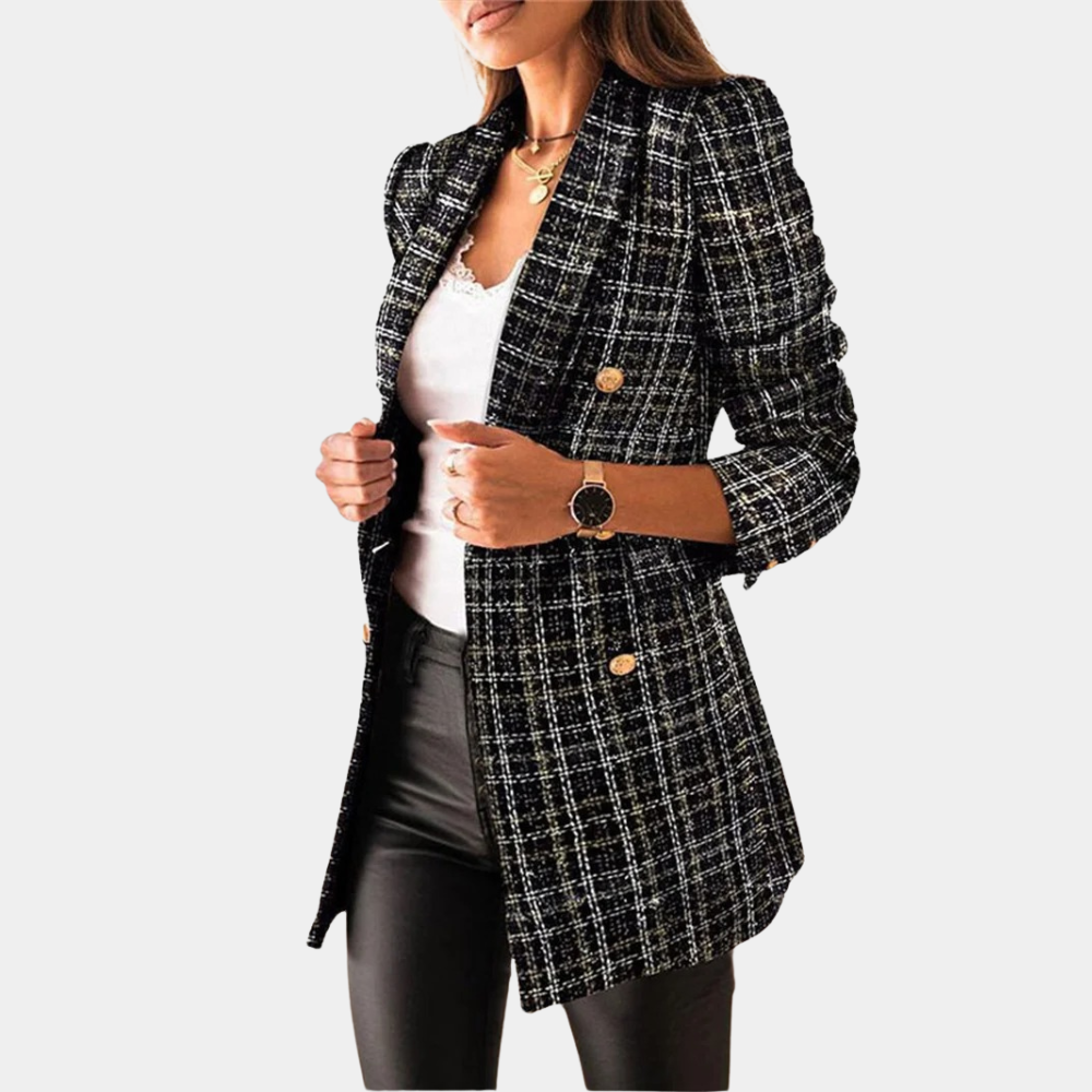 Versatile women’s blazer – chic tailored design, durable fabric, for work or casual outings Black Women's Blazers - Tophatter Daily Deals