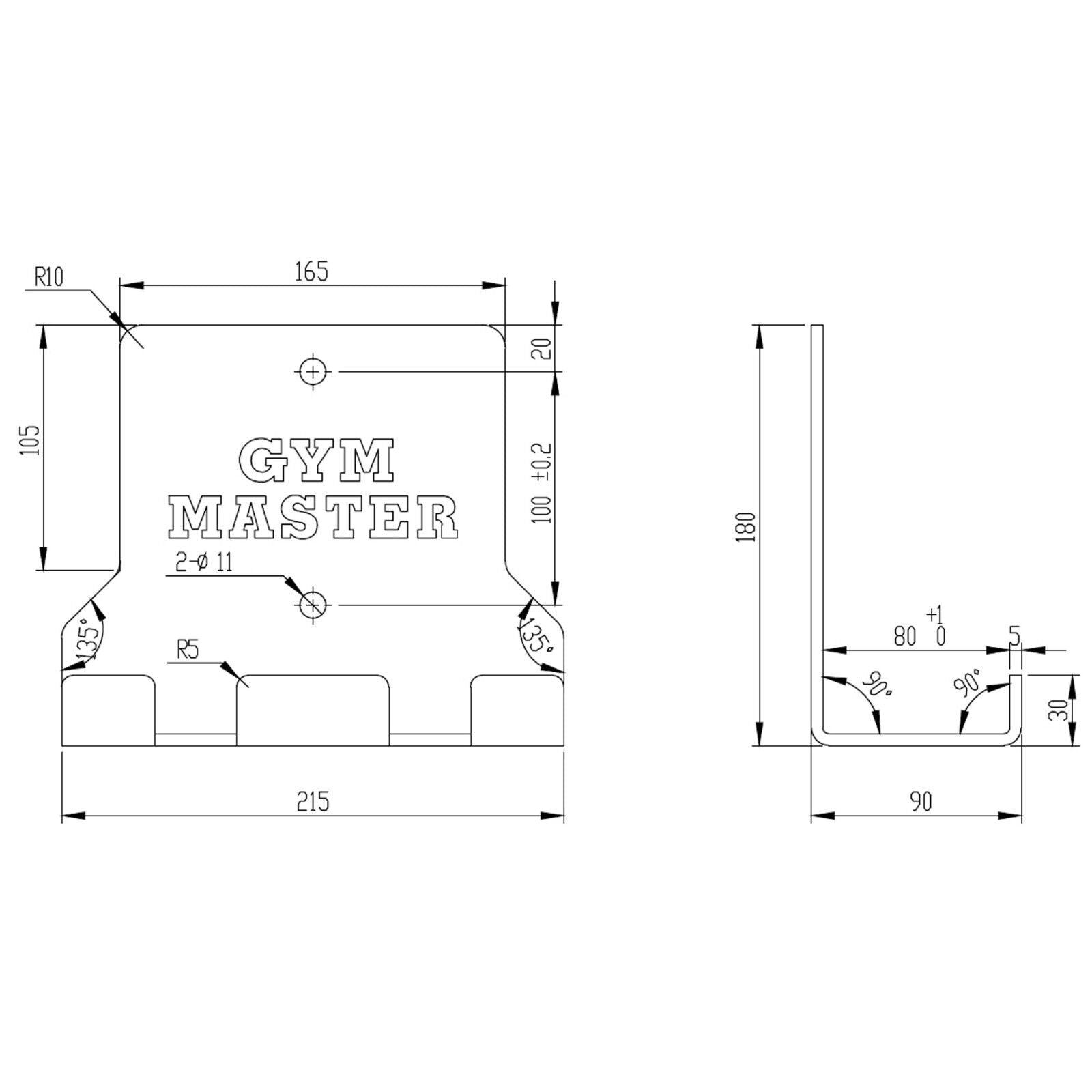 Barbell Storage Racks - Vertical Wall Mount Barbell Bracket Rack Weight Lifting Bar Holder Exercise & Fitness - Tophatter Daily Deals