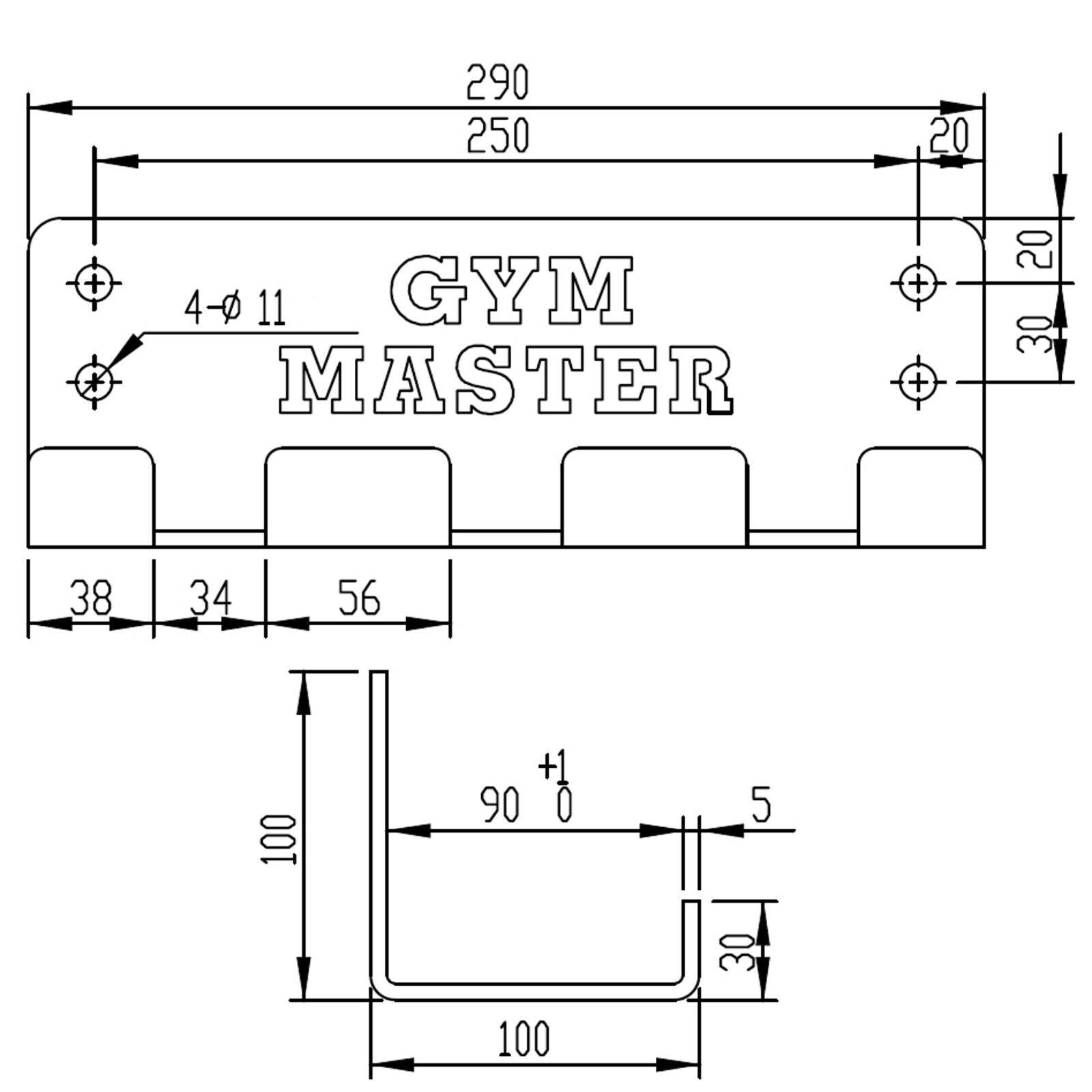 Barbell Storage Racks - Vertical Wall Mount Barbell Bracket Rack Weight Lifting Bar Holder Exercise & Fitness - Tophatter Daily Deals
