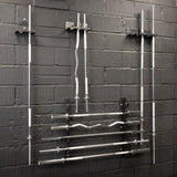 Barbell Storage Racks - Vertical Wall Mount Barbell Bracket Rack Weight Lifting Bar Holder Exercise & Fitness - Tophatter Daily Deals