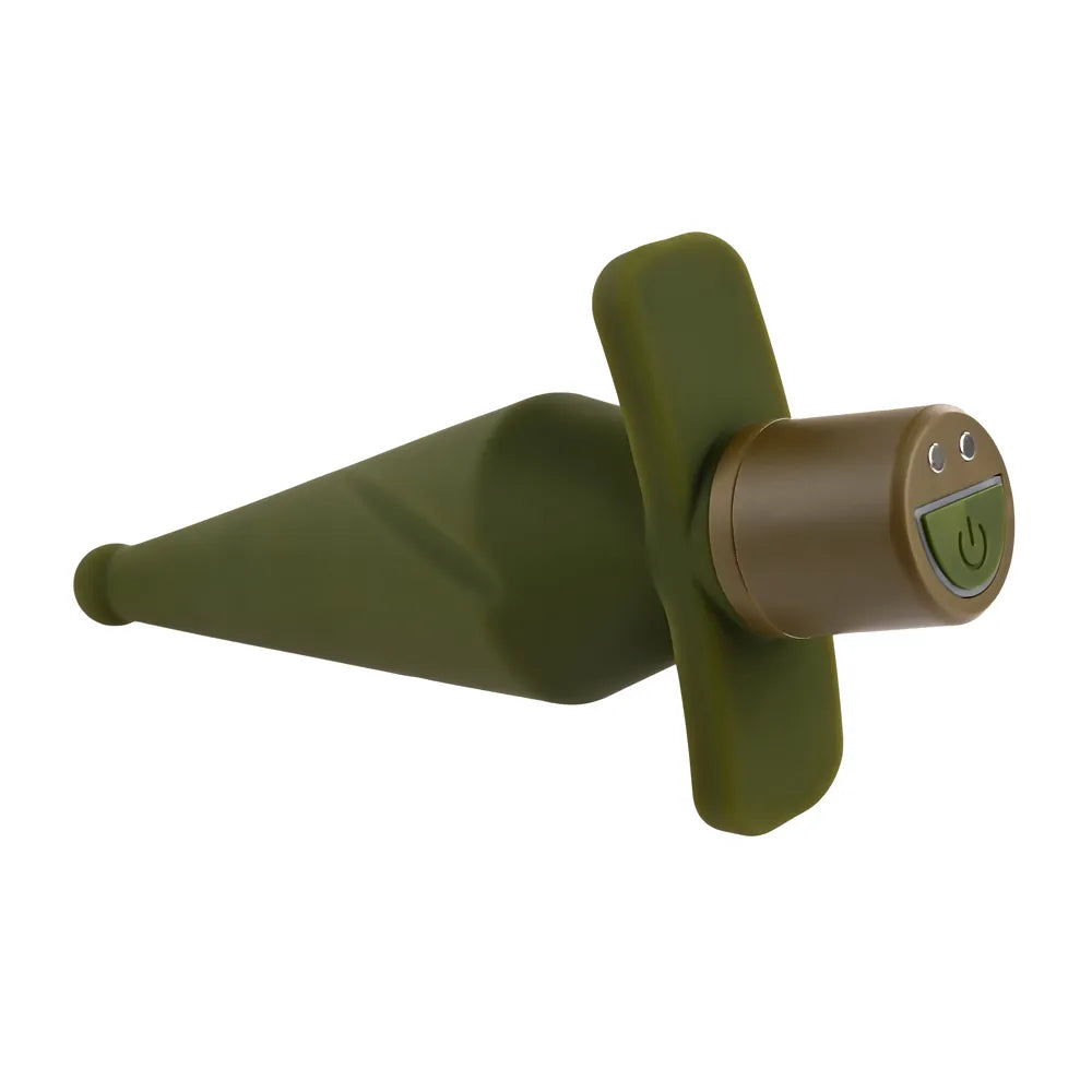 The Private (Green) – 5" Vibrating Butt Plug with 10 Speeds and Patterns > Anal Range > Vibrating Butt Plugs - Tophatter Daily Deals