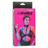 Euphoria Collection Collar With Chain Leash Black Velvet and Vegan Leather > Bondage Gear > Collars & Leashes - Tophatter Daily Deals