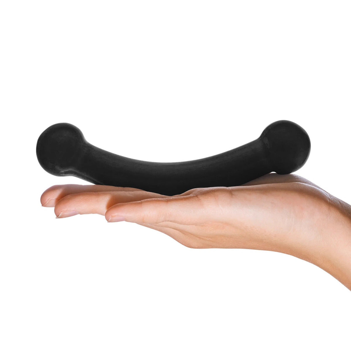 Glas 5.5 Inch Double Bull Black Glass Dildo > Glass > Dildos - Tophatter Daily Deals