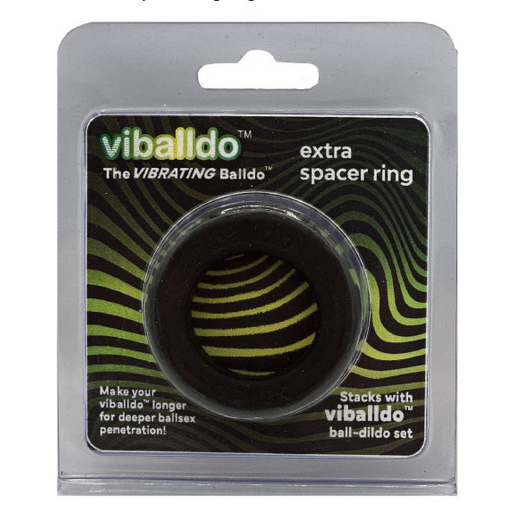 Viballdo Extra Spacer Ring Black 5cm Outer Diameter 3cm Inner Diameter Silicone > Sex Toys For Men > Ball Stretchers - Tophatter Daily Deals