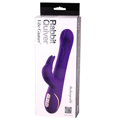 Vibe Couture Rabbit Quiver Purple Waterproof Silicone Vibrator > Vibrators > Ladies > Rabbit - Tophatter Daily Deals