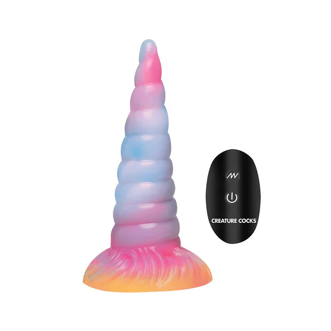 Glow In The Dark Vibrating Unicorn Dildo - Tophatter Daily Deals