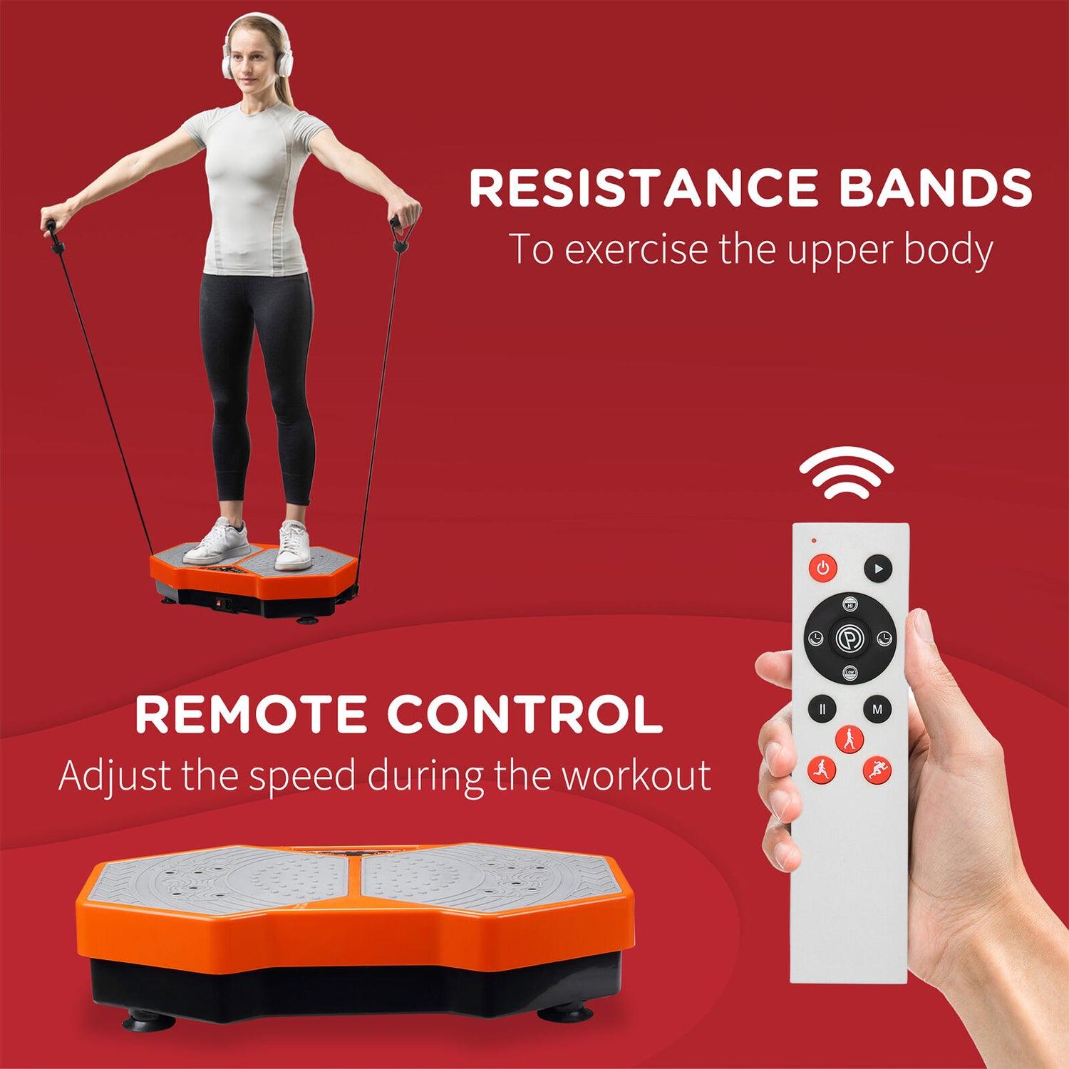 Best Vibration Plates UK - Exercise Machine Remote Control, Resistance Bands Health & Beauty - Tophatter Daily Deals