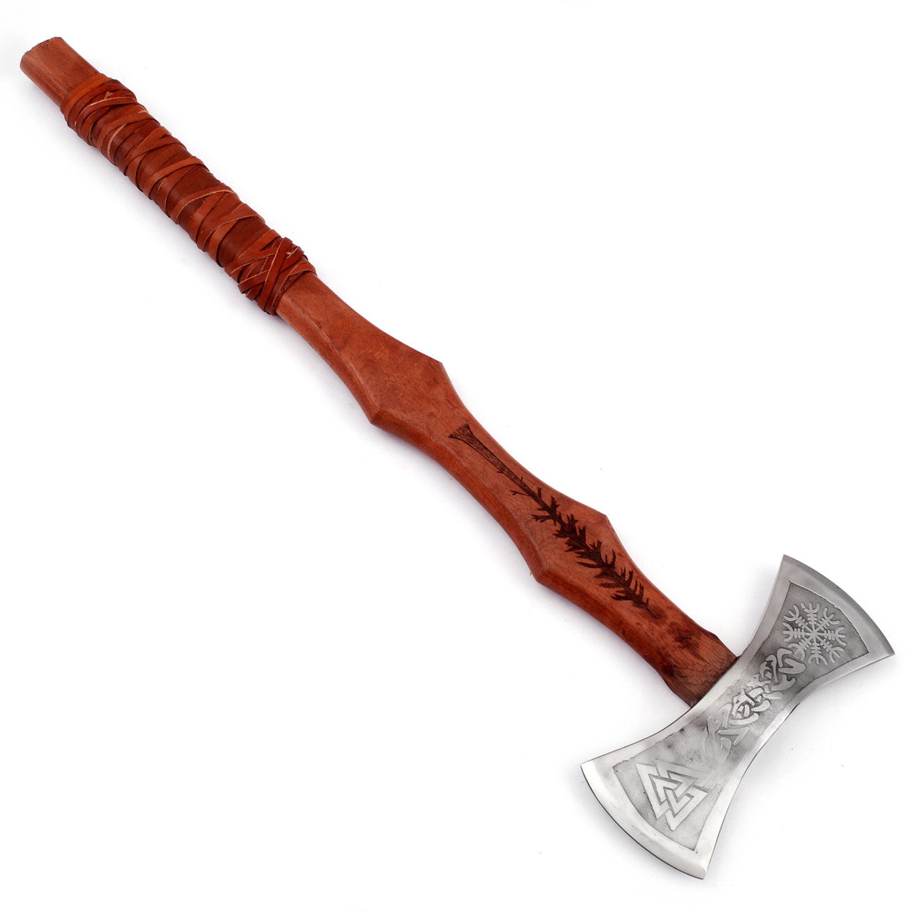 Viking Warrior Double-Headed Carbon Steel Outdoor Axe Axe - Tophatter Daily Deals