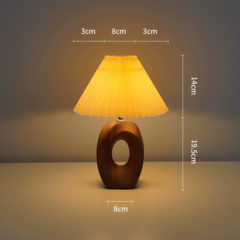Vintage Bagel Ceramic Small Night Lamp Beige The Pattern Of Walnut Night Lamp - Tophatter Daily Deals