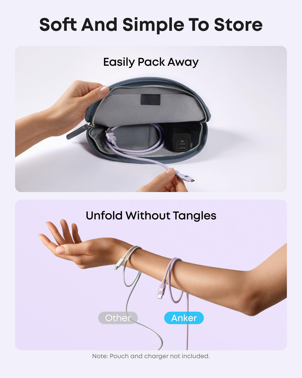 Anker USB-A to USB-C Cable (3 ft / 6 ft, Upcycled-Braided) Batteries & Power Accessories - Tophatter Daily Deals
