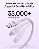 Anker USB-A to USB-C Cable (3 ft / 6 ft, Upcycled-Braided) Batteries & Power Accessories - Tophatter Daily Deals