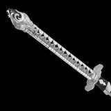 Virtuous Treaty White Katana Life-size Metal Replica - Tophatter Daily Deals
