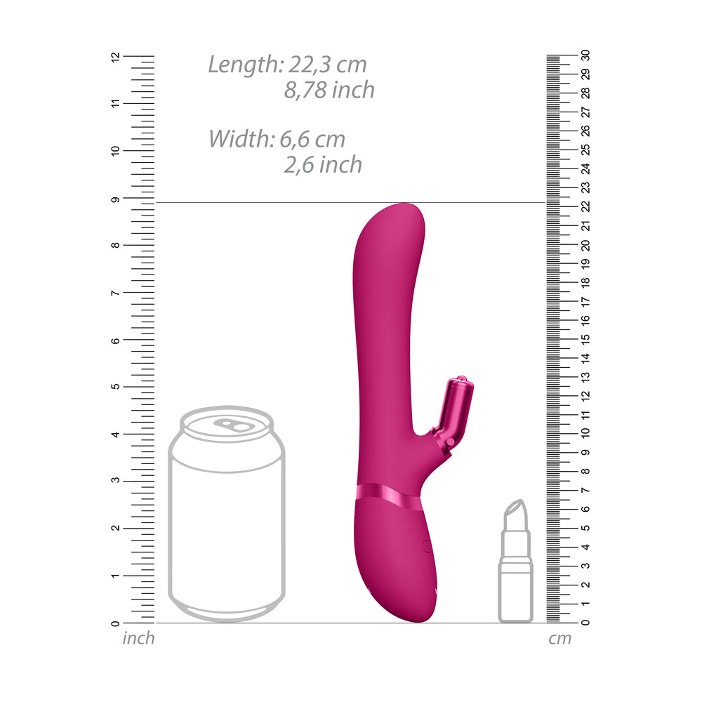 Vive Chou Double Action (Pink) – Interchangeable Rabbit Vibrator > Vibrators > Ladies > Rabbit Multi - Tophatter Daily Deals