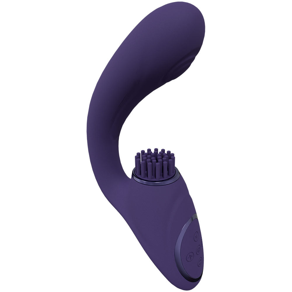 Vive Gen Pulse Wave Vibrator with Stimulating Bristles Deep Purple > Sex Toys For Ladies > G-Spot Vibrators - Tophatter Daily Deals