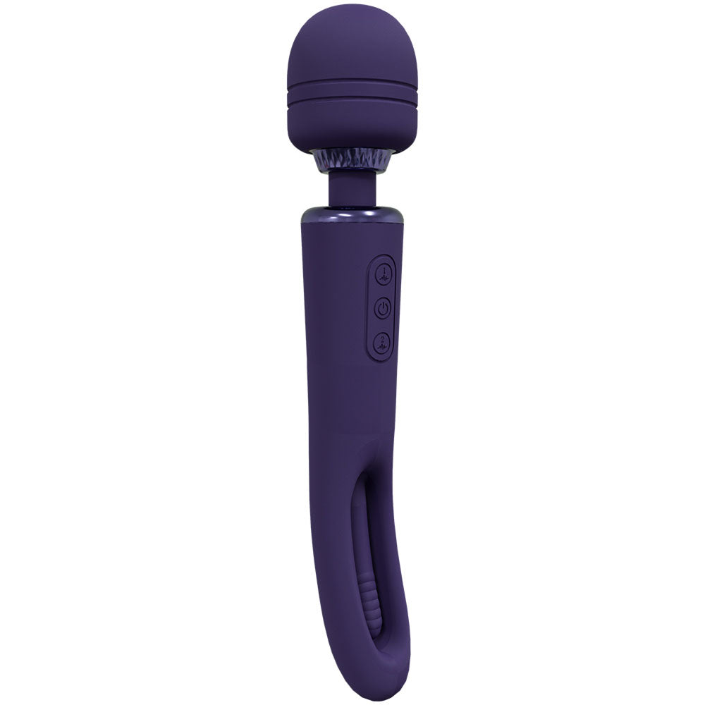 Vive Kiku Double Ended Vibrating Wand and Flapping Massager Purple > Sex Toys > Massage Wands - Tophatter Daily Deals