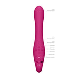 Vive Suki Triple Action (Pink) – Strapless Strap On Vibrator > Dildos > Strapless Strap Ons - Tophatter Daily Deals