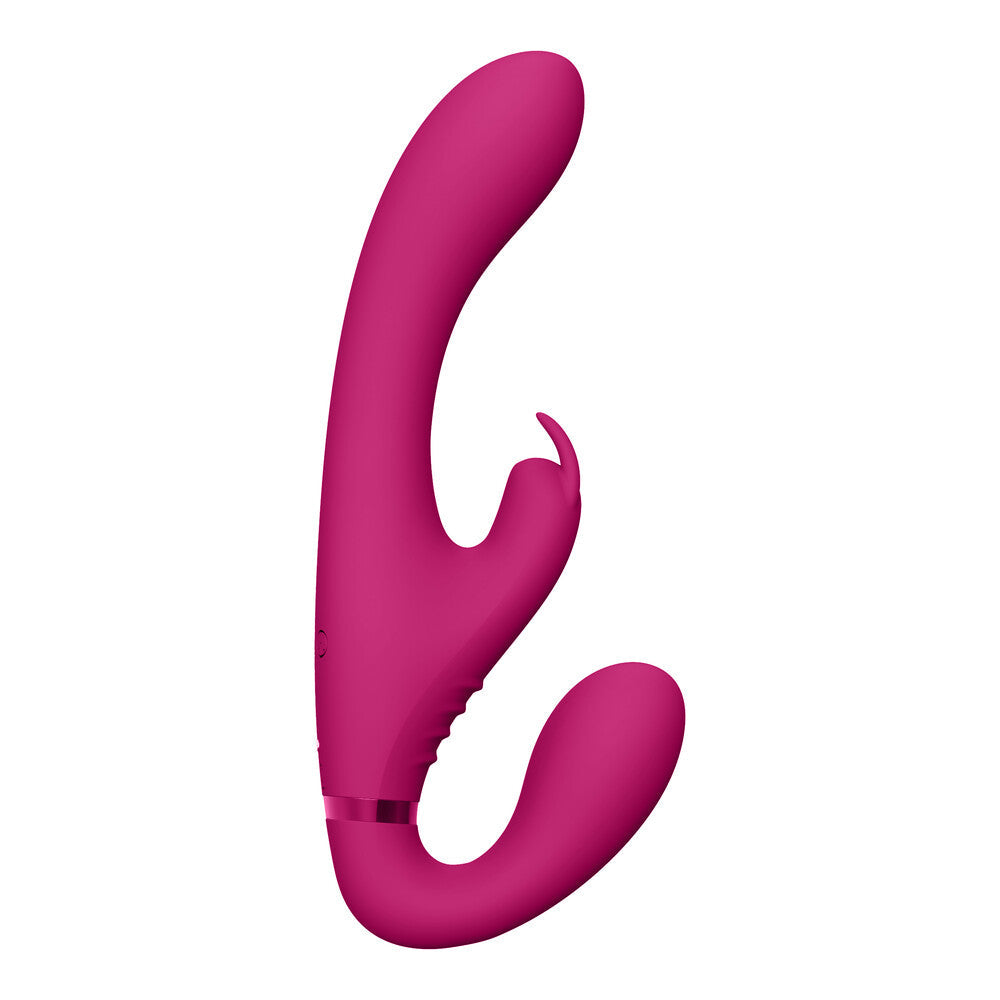 Vive Suki Triple Action (Pink) – Strapless Strap On Vibrator > Dildos > Strapless Strap Ons - Tophatter Daily Deals