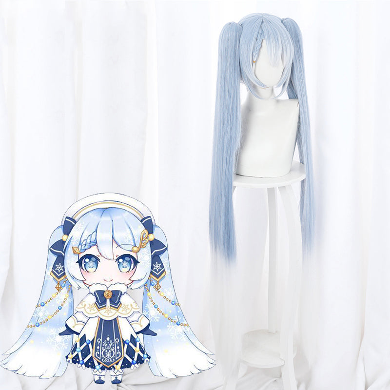2021 Snow Virtual Girl Vocal Idol Halloween Blue Cosplay Wig Wig - Tophatter Daily Deals