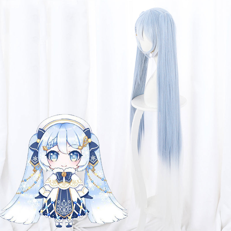 2021 Snow Virtual Girl Vocal Idol Halloween Blue Cosplay Wig Wig - Tophatter Daily Deals