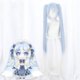 2021 Snow Virtual Girl Vocal Idol Halloween Blue Cosplay Wig Wig - Tophatter Daily Deals