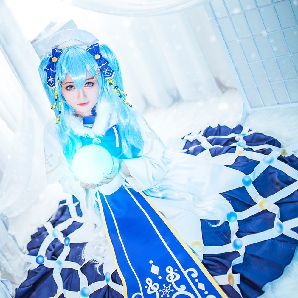 2021 Snow Virtual Girl Vocal Idol Halloween Cosplay Costume Costume - Tophatter Daily Deals